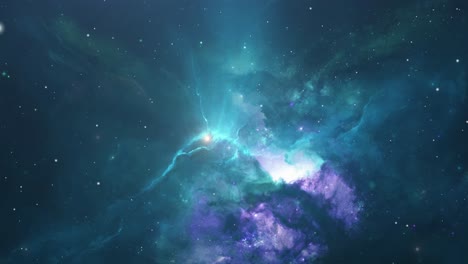nebulosa animada de fondo colorido en 4k