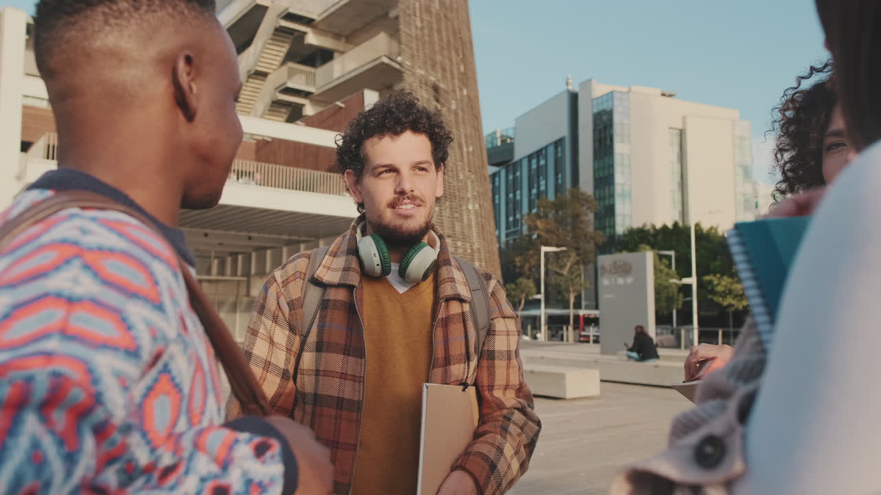 Group of students on a college campus