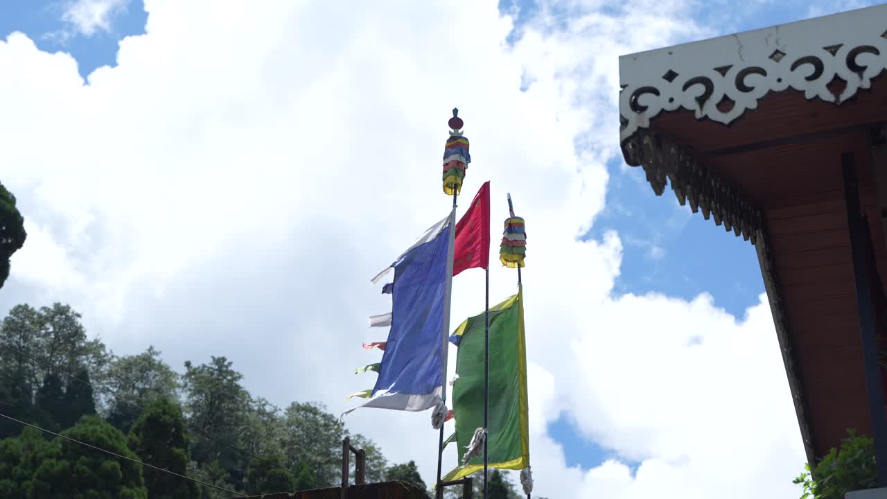 Buddhists have such peace flags hanging outside