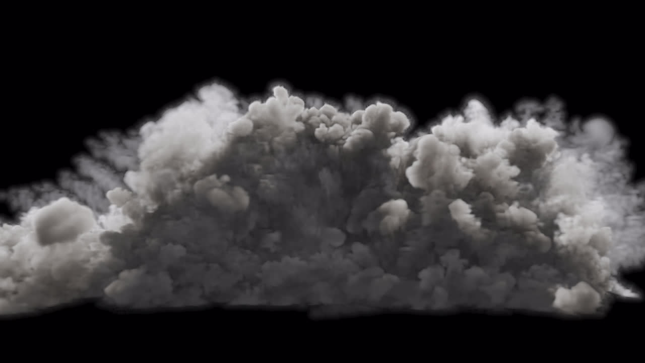 폭발 연기 구름