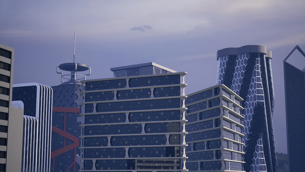 Futuristic Urban Cityscape