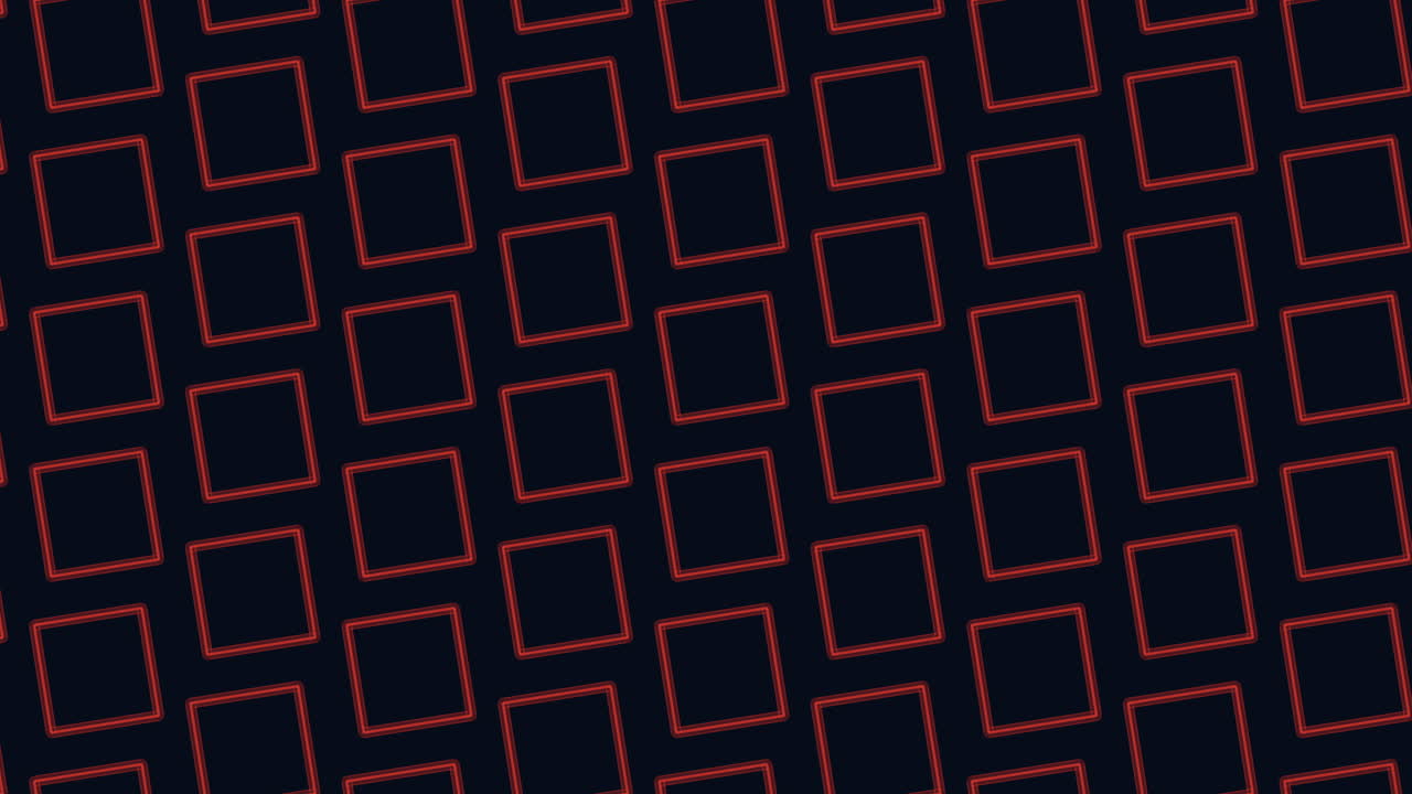 黒い背景の青いダイヤモンドと正方形のパターン