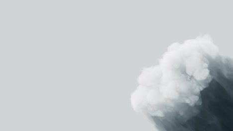 cloud shadow background for business presentation. loop clean minimal pattern, animated 3d rendering.