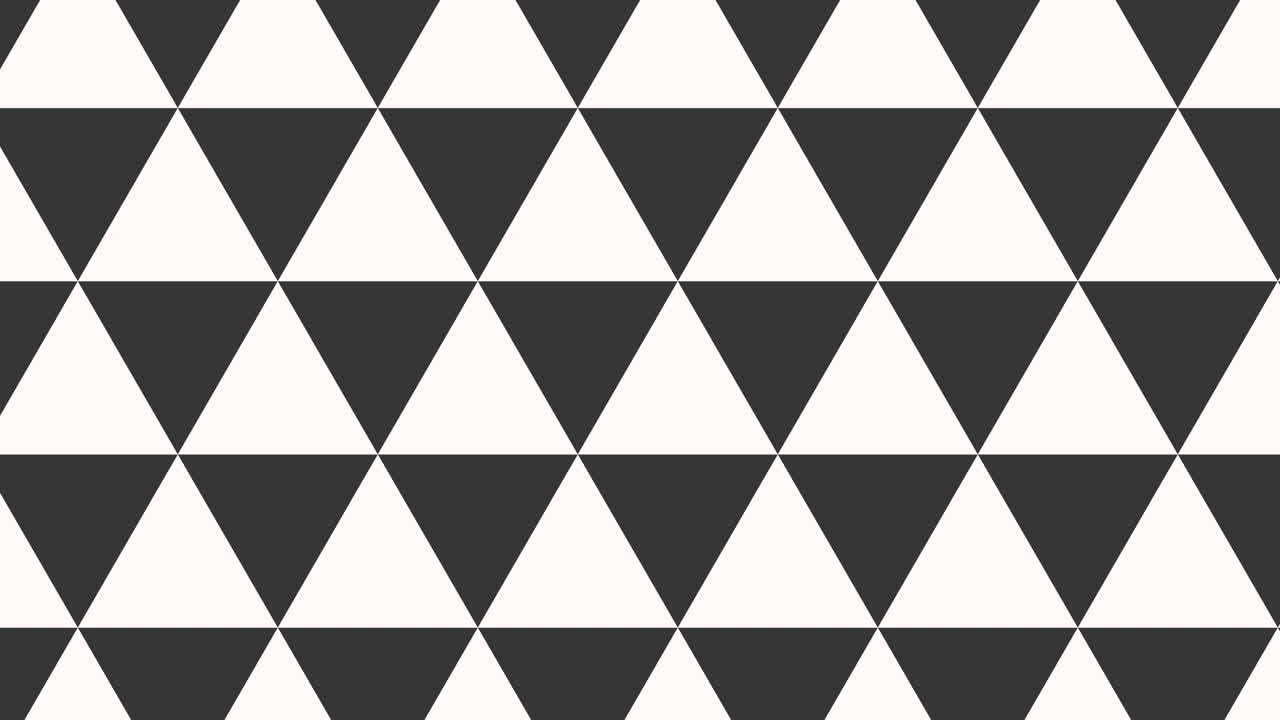 Motion intro geometric black and white triangles abstract background
