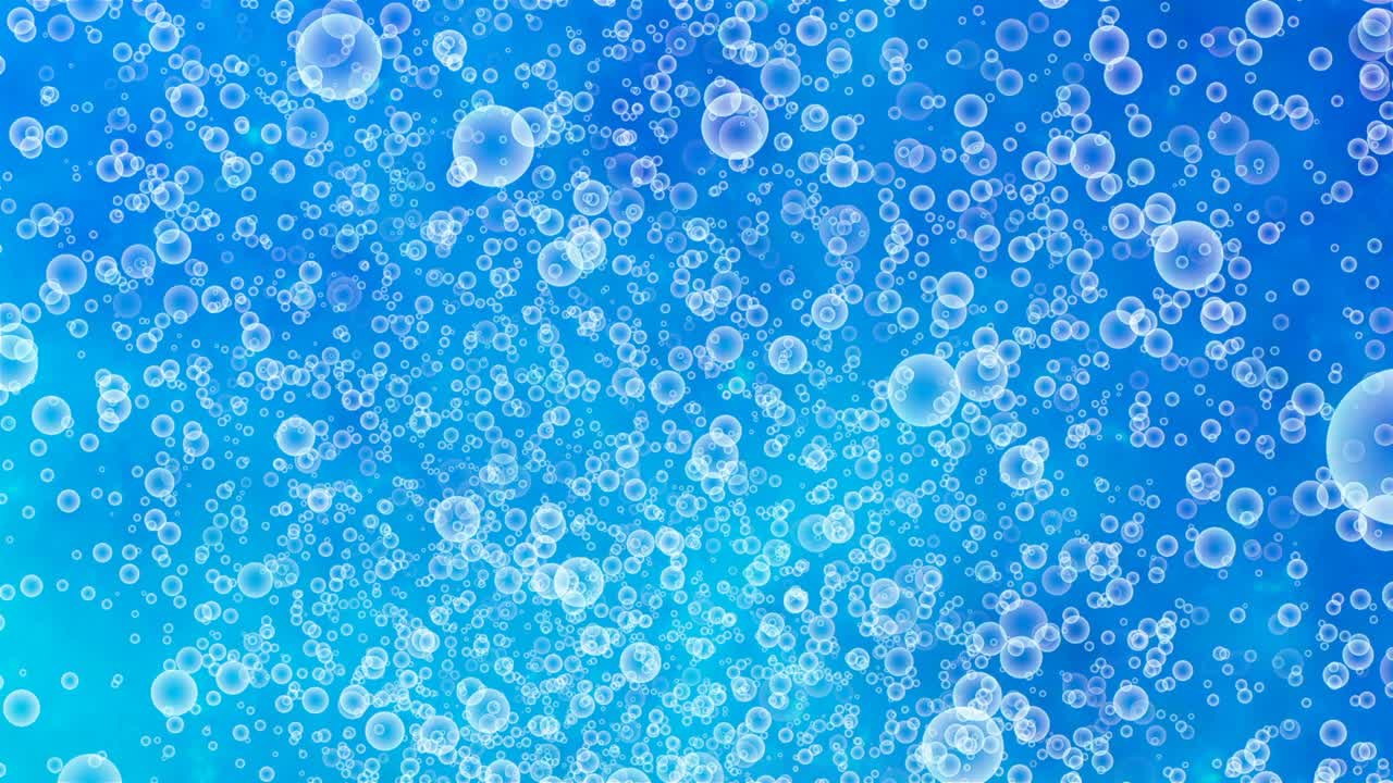 Abstract background motion with moving soap bubbles