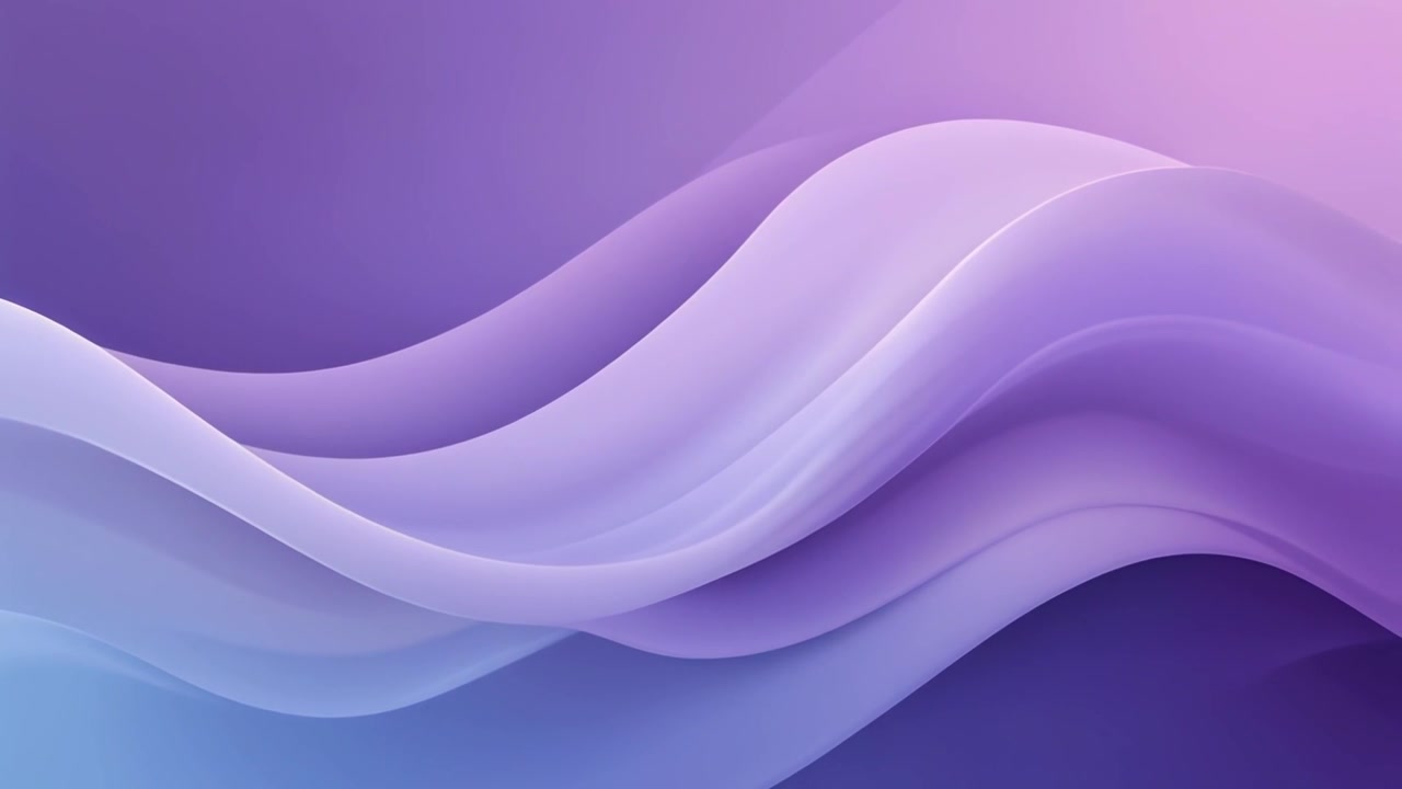 Ondas abstractas de gradiente púrpura fluyendo suavemente