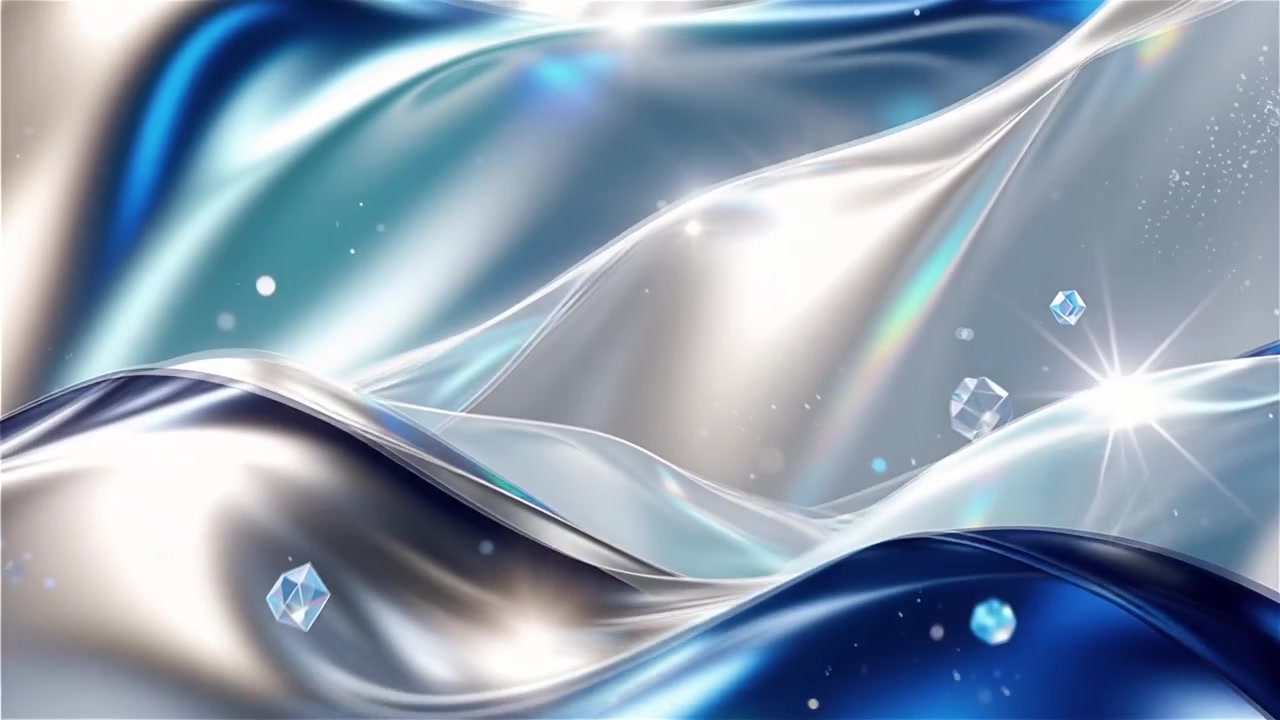 抽象的な光の波が流れる背景
