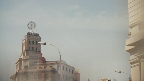 카탈루냐 광장, 바르셀로나, 스페인에 있는 bbva 시계