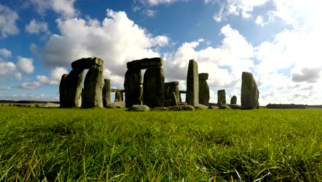 stonehenge, salisbury, amesbury, inglaterra, el lapso de tiempo
