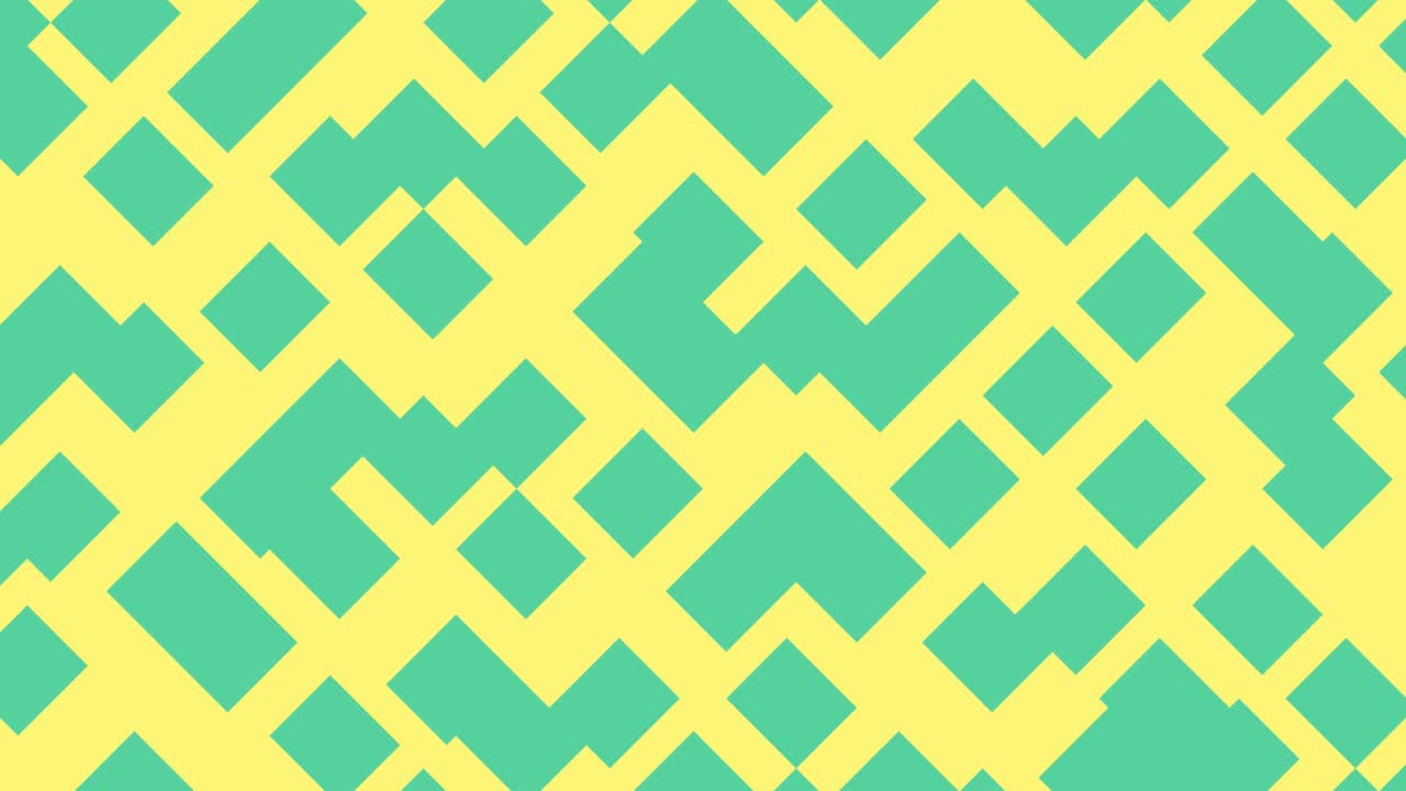 다채로운 기하학적 모양을 가진 현대적인 무결 루프 애니메이션 패턴, 기하학적인 요소를 가진 평평한 디자인의 트렌디한 모션 그래픽 배경