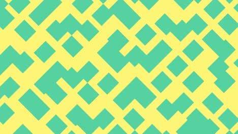 patrón animado de bucle sin costuras moderno con formas geométricas multicolores. fondo gráfico de movimiento de moda en un diseño plano con elementos geométricos