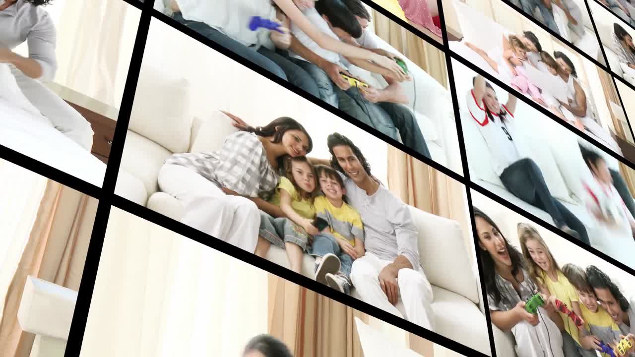 가족 영상 몬테이지