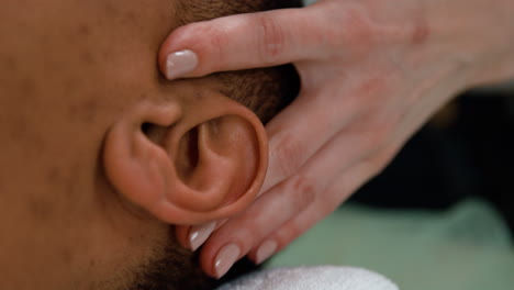 man getting a massage