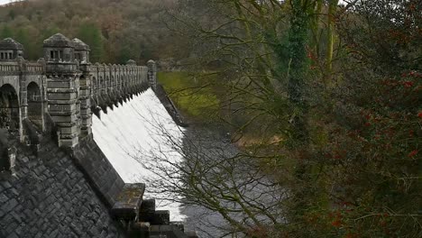 Close-look-at-the-Lake-Vyrnwy,-Wales,-United-Kingdom