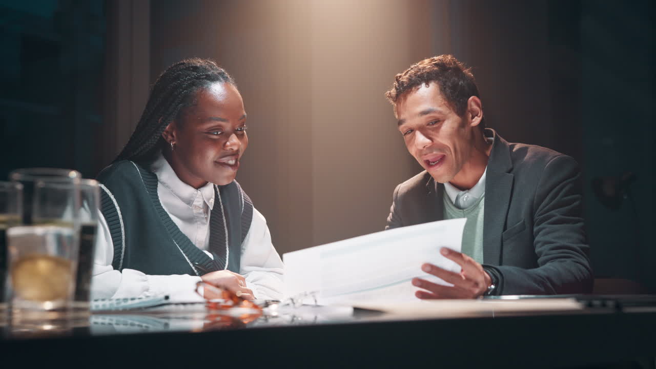 Business meeting between two professionals