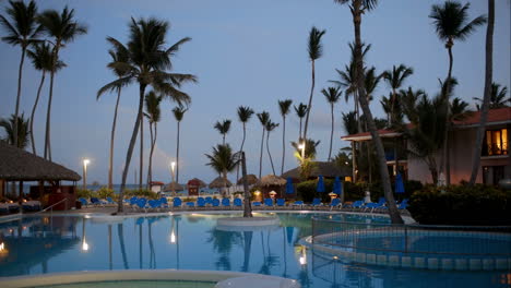 Quiet-summer-evening-on-tropical-resort