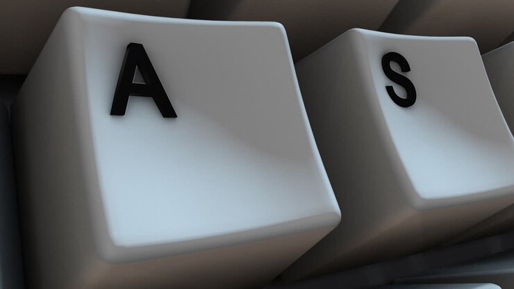 Slow Moving Close-up of A Key on Computer Keyboard. Ideal for business presentations, customer support concepts, online education, and workplace productivity videos. 4K