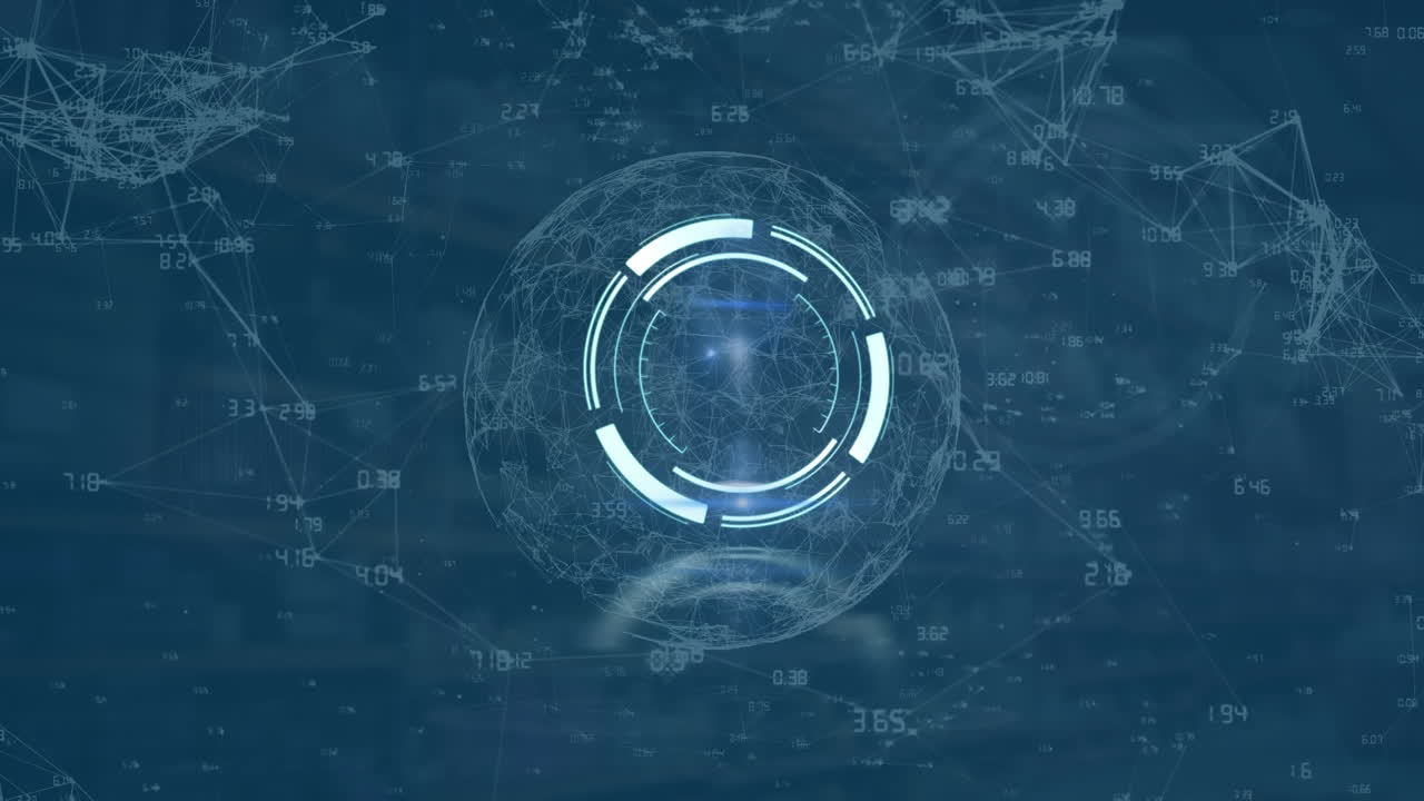 Animation of scope scanning over globe