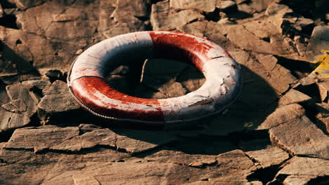 very-old-abandoned-Grungy-Lifebuoy