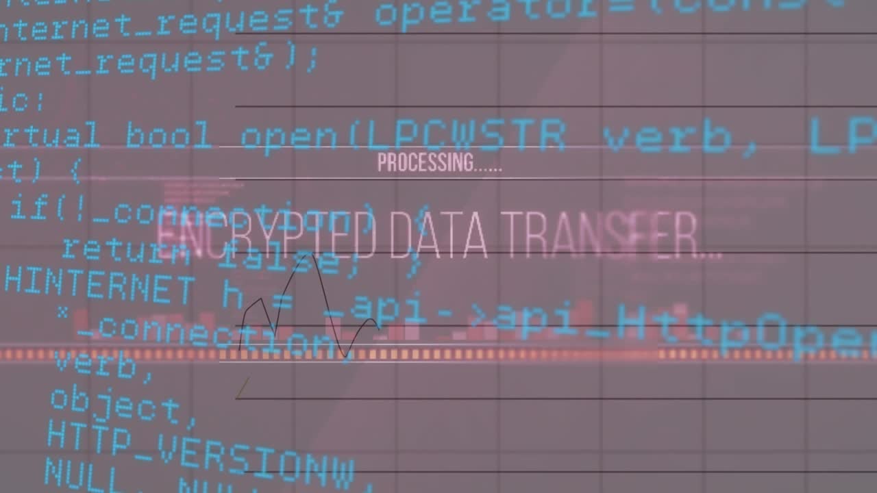 Animation of numbers changing and data processing
