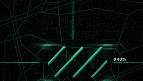 animación de la red de conexiones a través del procesamiento de datos