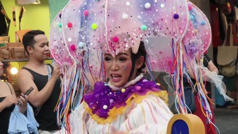 colorful parade costumes