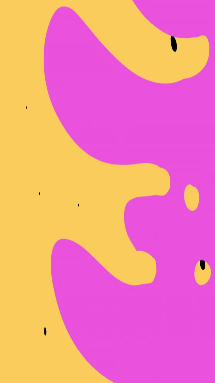Abstract Liquid Transition Animation with Yellow and Pink Colors