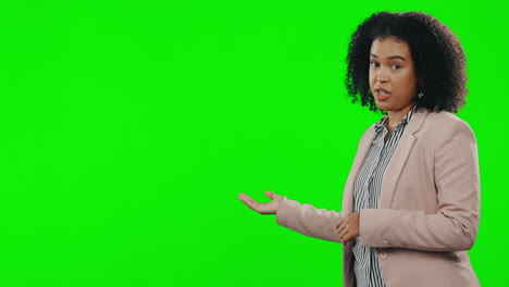 Broadcast,-green-screen-and-woman-face-with-mockup