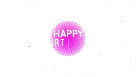 Modern-Happy-Birthday-with-pink-circle-on-white-gradient