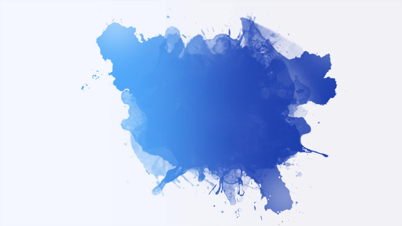 파란색 수채화 밝은 잉크를  ⁇ 아