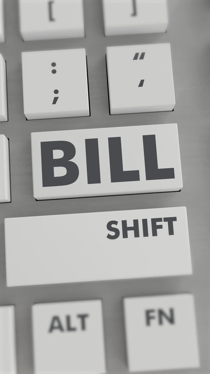 Pressione del tasto FATTURA sulla tastiera Video verticale