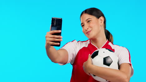 Mujer-Joven,-Selfie-Deportivo-Y-Estudio