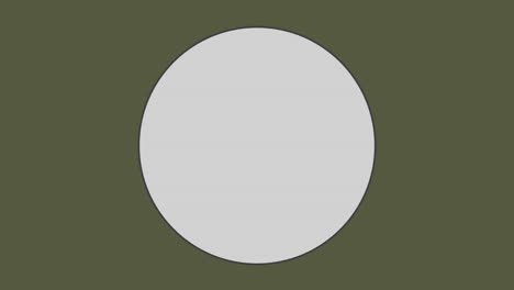 circle against olive green background