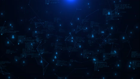 big data technology background motion digital data flow big data artificial intelligence quantum