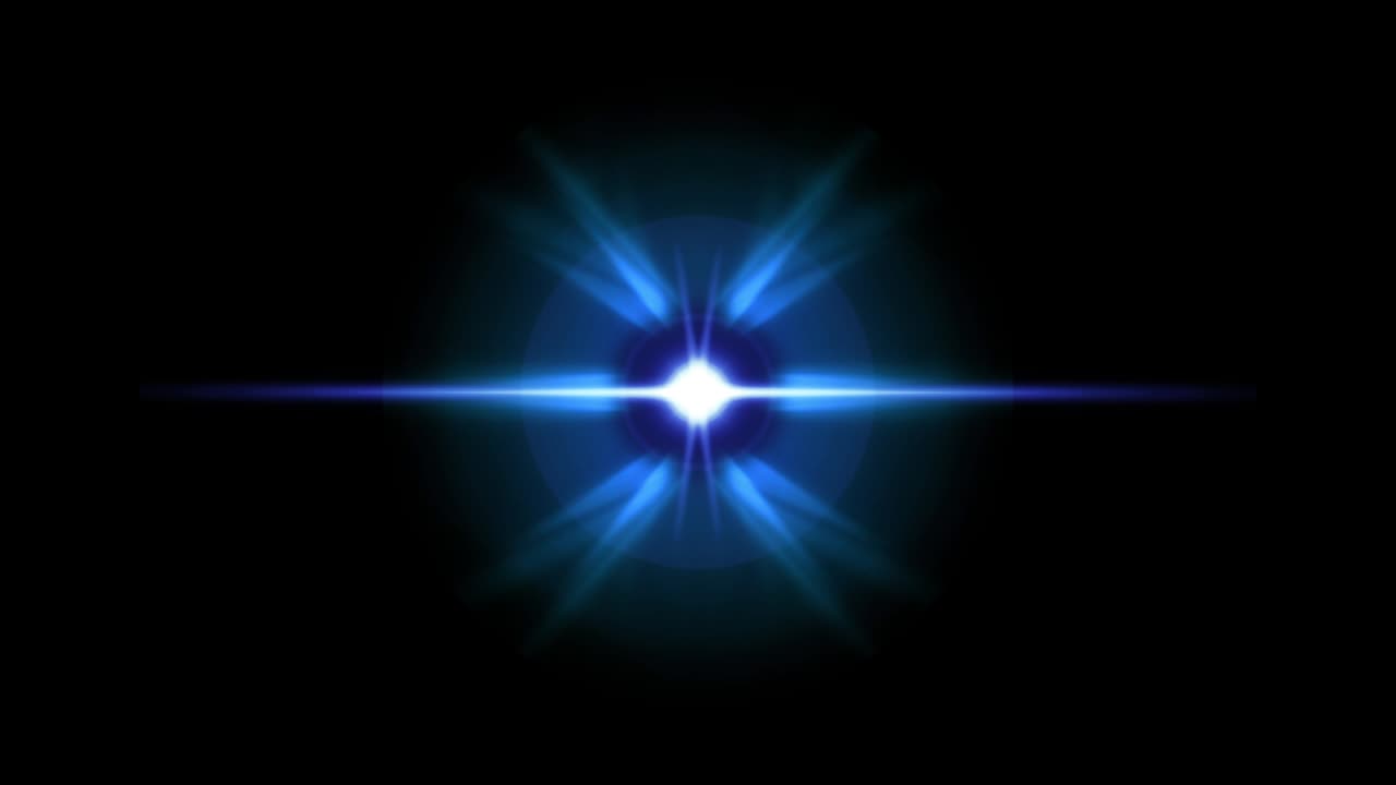 Abstract fantasy light effect bright blue optical flare seamless loop animated lights. 4K 3D rendering VJ Fractal blue motion graphics. Blue Shiny Lights Background Animation Abstract concepts.