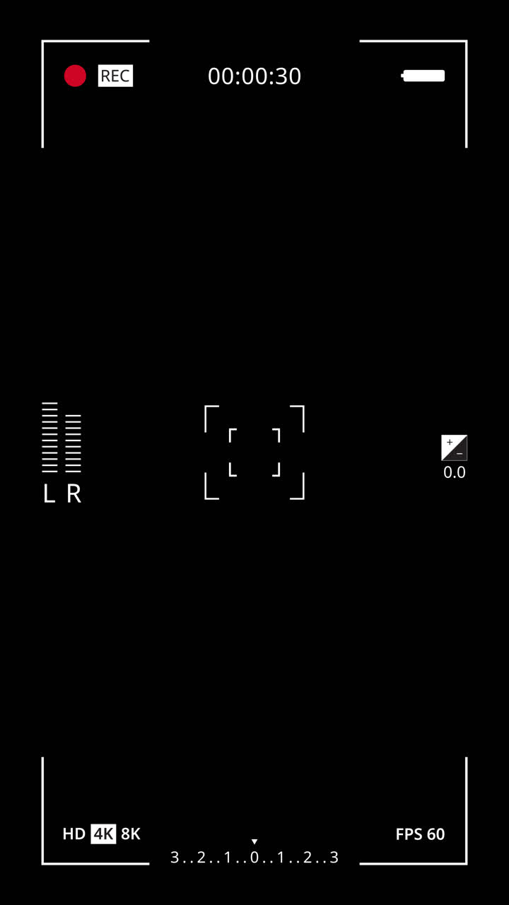 Digital Camera Recording Screen with UI Elements