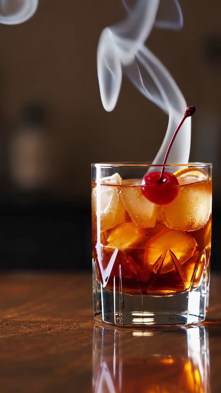 Smoky Old Fashioned Cocktail