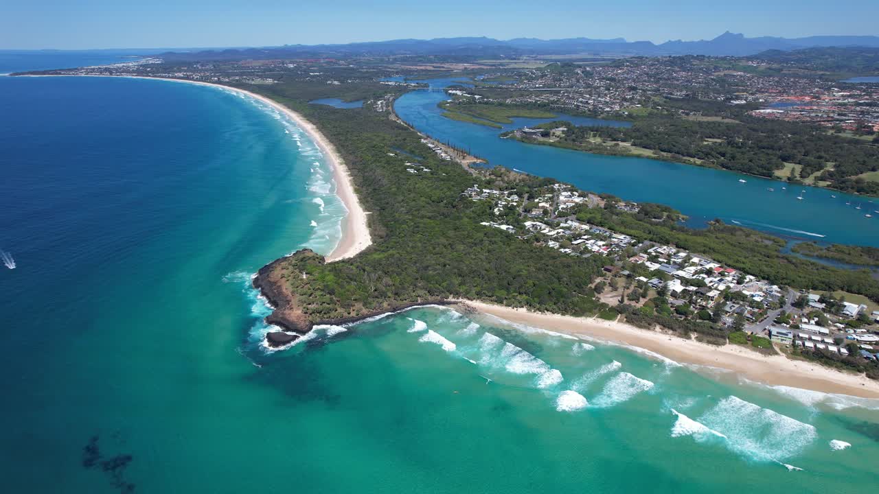 Aerial View of a Stunning Coastal Landscape in Australia