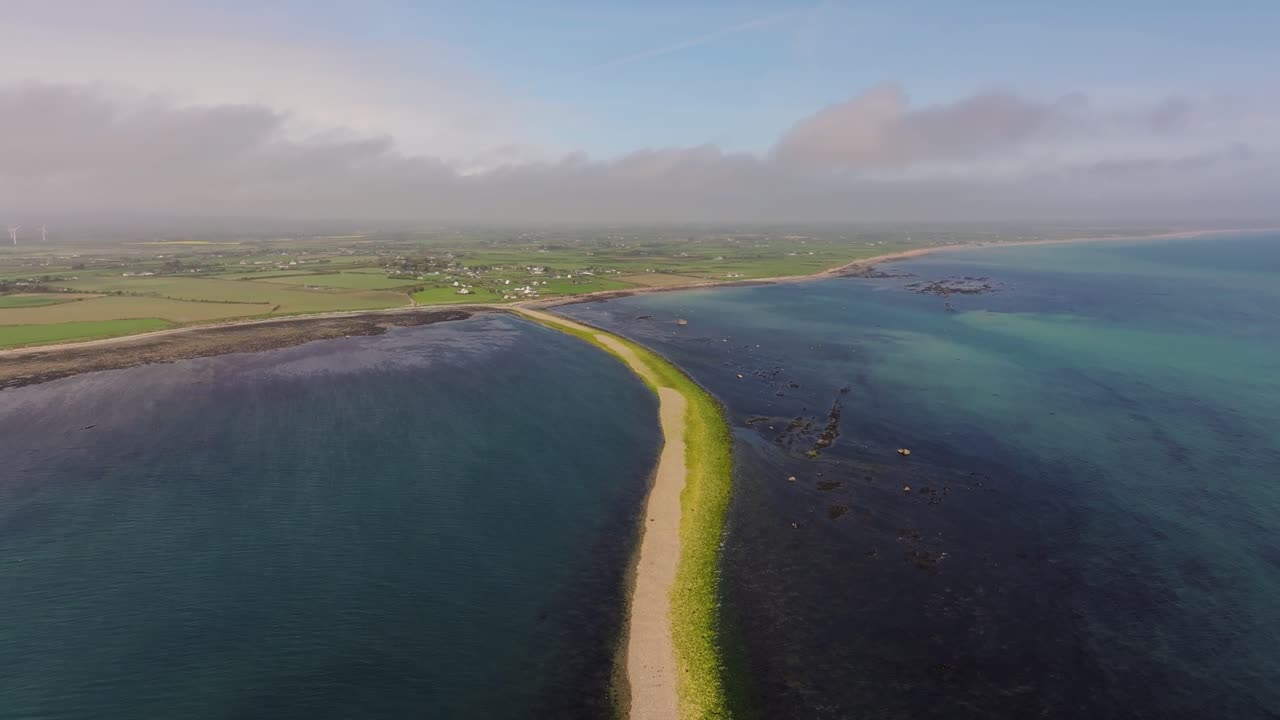 4K cinematic drone footage capturing St Patrick's Bridge, Co. Wexford - Ireland_015