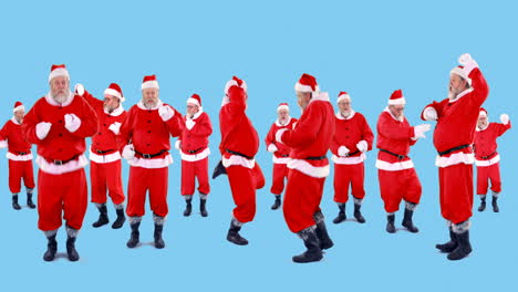 Group-of-santa-claus-dancing