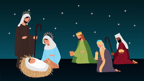 nativity scene illustration