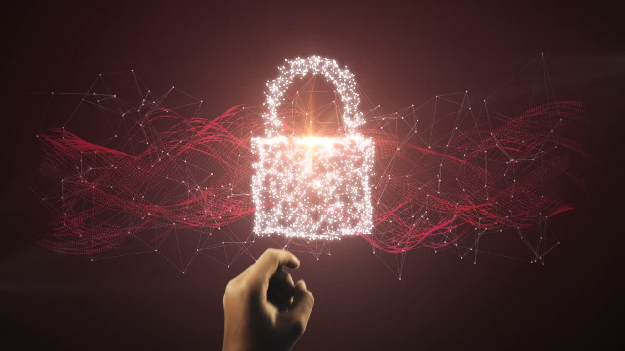 mano usando la pantalla de la interfaz digital