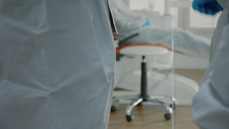 close up of dental x ray on digital tablet screen