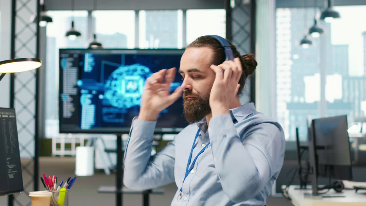 Programmer Testing Generative Ai Machine Learning Algorithms And Listening Music