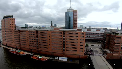 pan, lift bridge, mahatma gandhi bridge, hafencity, hamburg, lifting bridge, bascule bridge, 4k