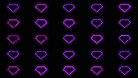 Pulsing-purple-diamonds-pattern-with-neon-light-in-casino-style