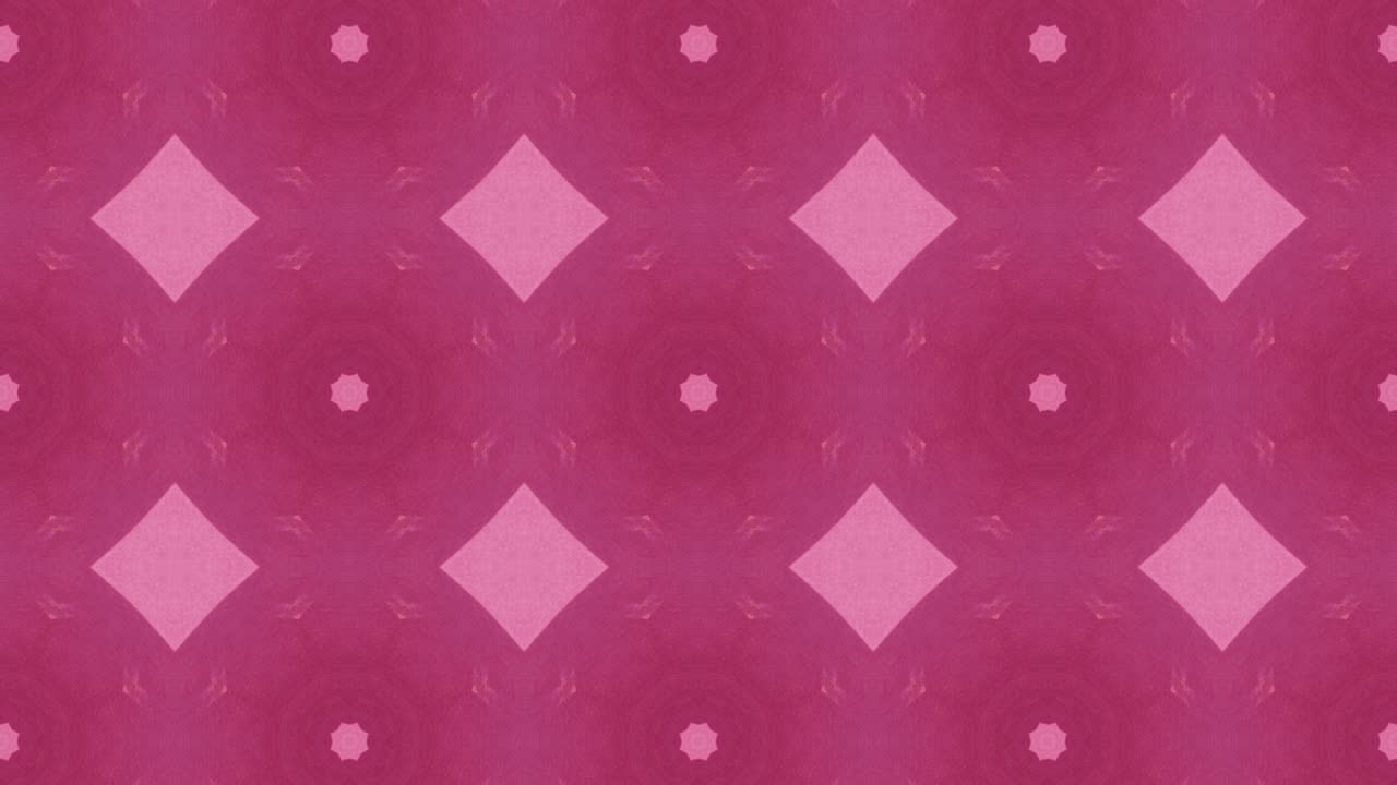 simple patrón de mosaico simétrico hermoso. movimiento de bucle sin costuras gráfico fondo rosado