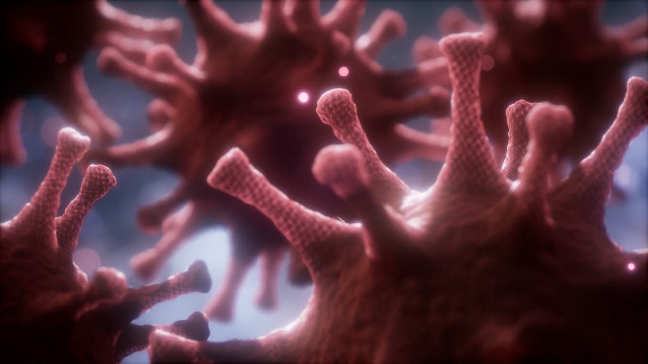 Concetto di virus respiratorio Coronavirus nCoV