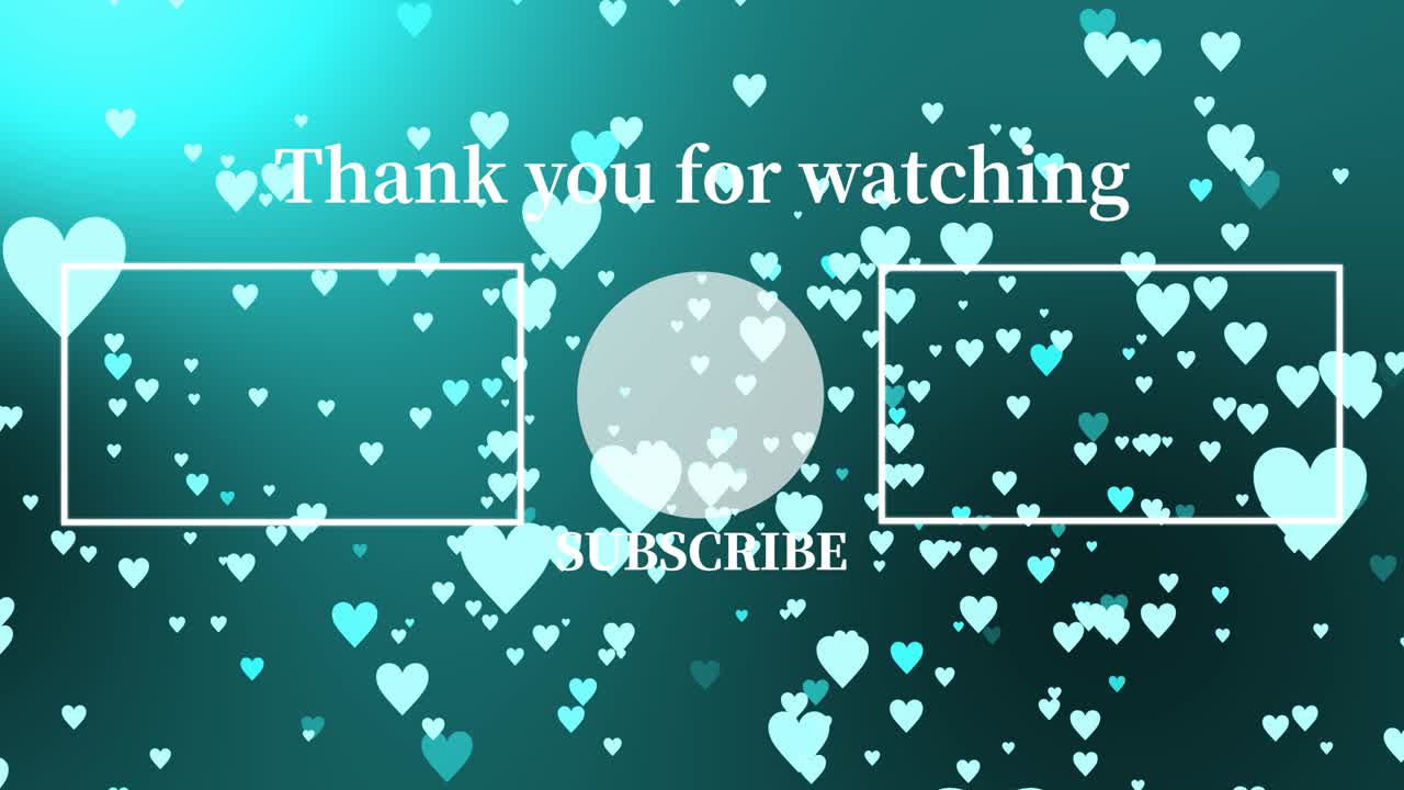 마크 그라데이션 입자, 엔드 카드, 엔딩 스크린, 모션 그래픽