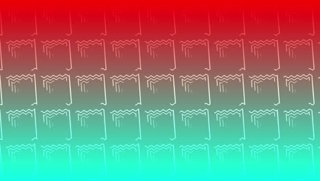 líneas arrugadas trippy ilusión rotación animación gradiente fondo forma giratoria efecto visual 3d gráficos de movimiento abstracto dinámico digital color rojo teal
